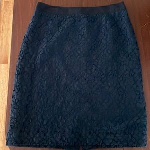 J.Crew navy blue, lace pencil skirt - size 0
